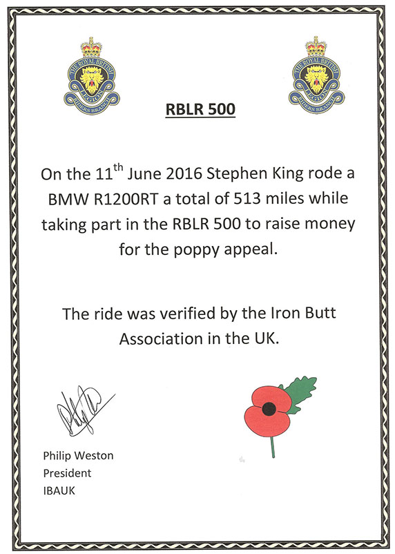 Rblr 2016 Certificate